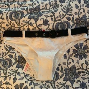 Solid and Striped cheetah print bikini bottoms